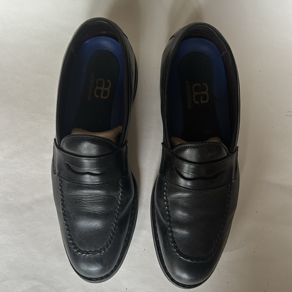 ALLEN EDMONDS Black Leather Apron Toe Penny Loafers Extralight 3032 56801 Sz 10D main image 12